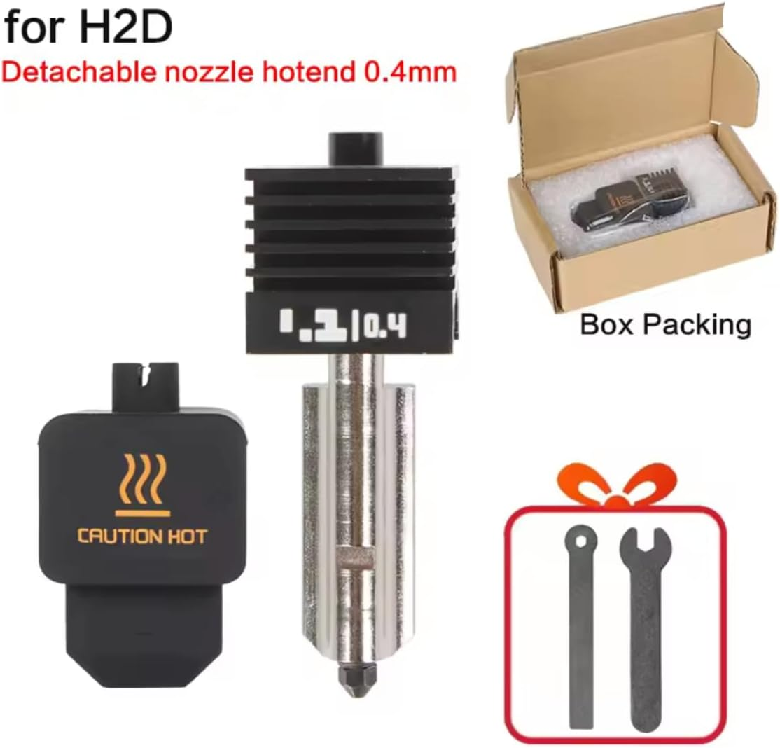 H2D Combo Hotend Print Head Kit &ndash; Upgraded Hardened Steel Nozzle (0.4Mm) with Silicone Cover Sock &ndash; Compatible with Bambu Lab A1, A1 Mini, H2D Combo 3D Printer &ndash; High-Temperature Extruder Upgrade image number 1