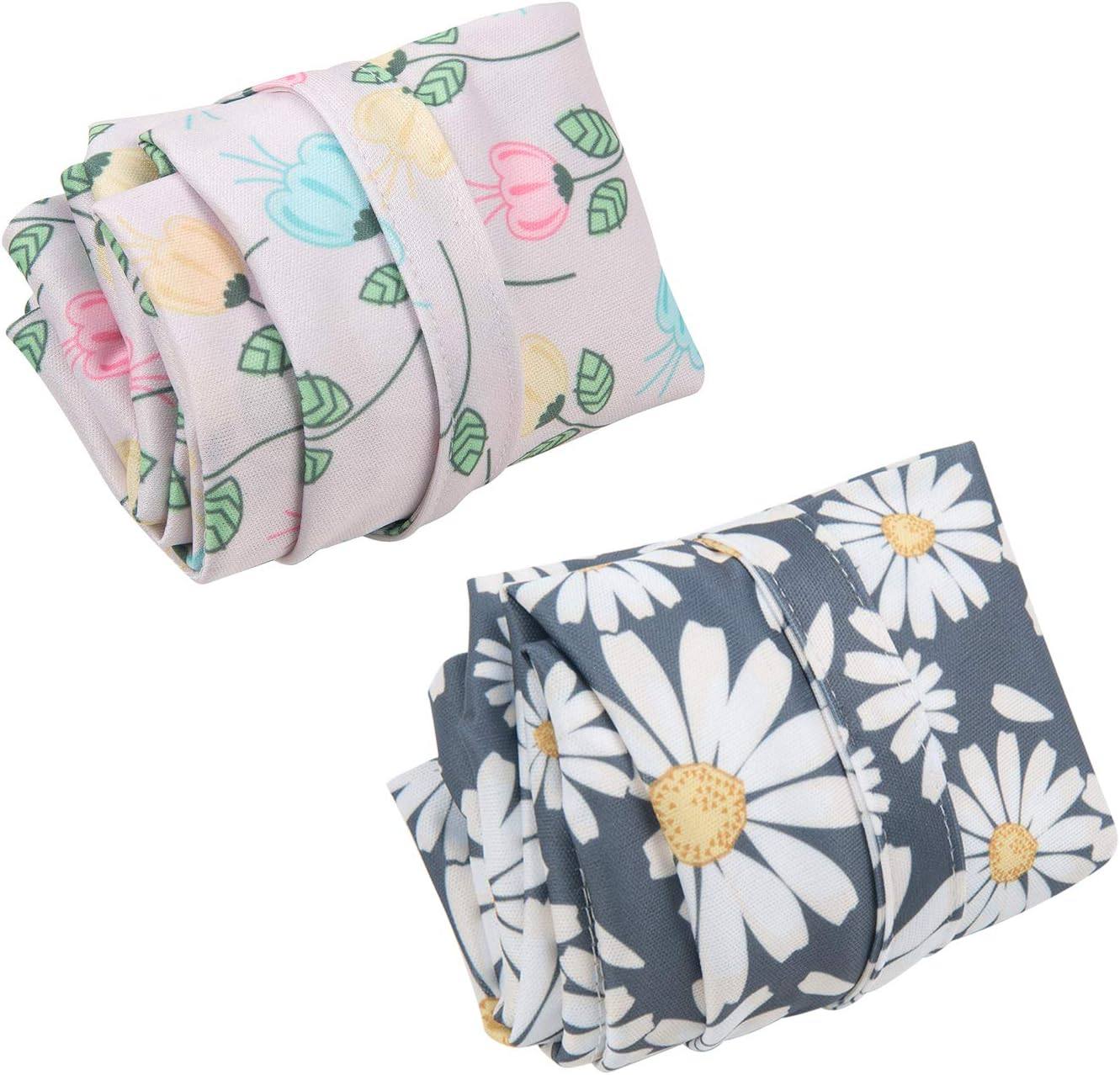 ALVABABY 2Pcs Cloth Diaper Wet Dry Bags Waterproof Reusable with Two Zippered Pockets Travel Beach Pool Daycare Soiled Baby Items Yoga Gym Bag for Swimsuits or Wet Clothes L0821-AU image number 4