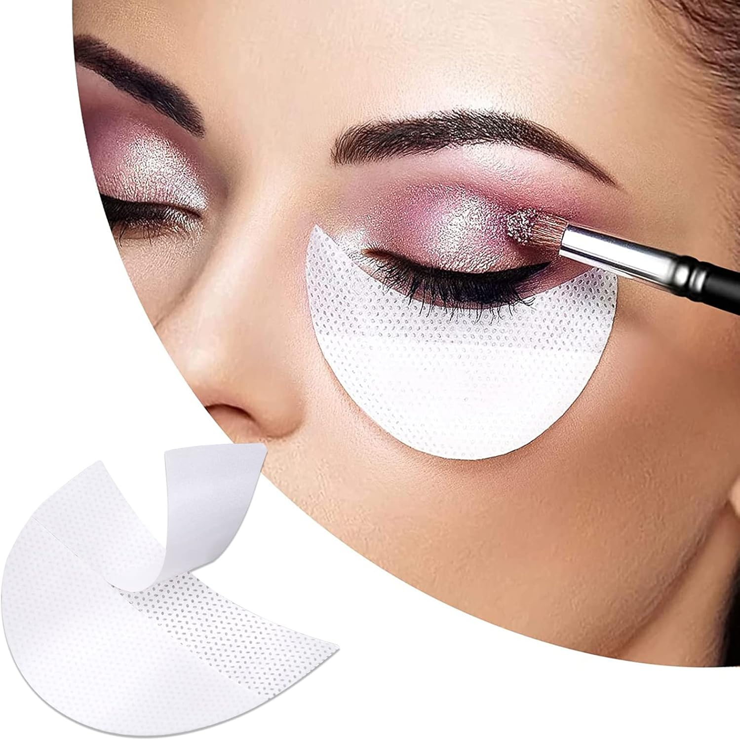 120PCS Eye Shadow Shields, Kalolary Eyeshadow Stencil Stickers for Prevent Makeup Residue, Eye Pad for Eyelash Extensions/Perming/Tinting and Lip Makeup
