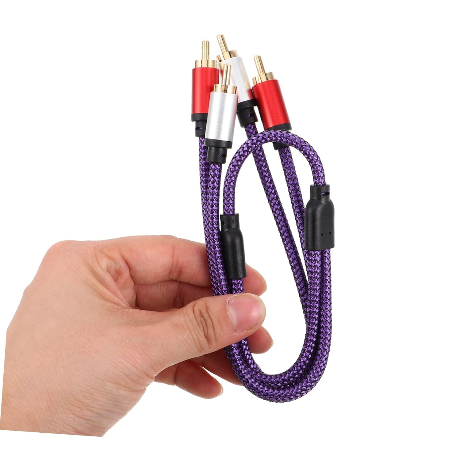 ARTIBETTER Audio Cable Male to Male Stereo Audio Cable for Car Subwoofer and Home Tv Amplifier Connection