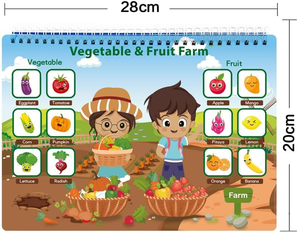 Busy Book for Toddlers &ndash; 16 Themes Learning Activity Book with Tracing, Matching, and Coloring &ndash; Preschool Educational Toy for Ages 2-6 image number 1