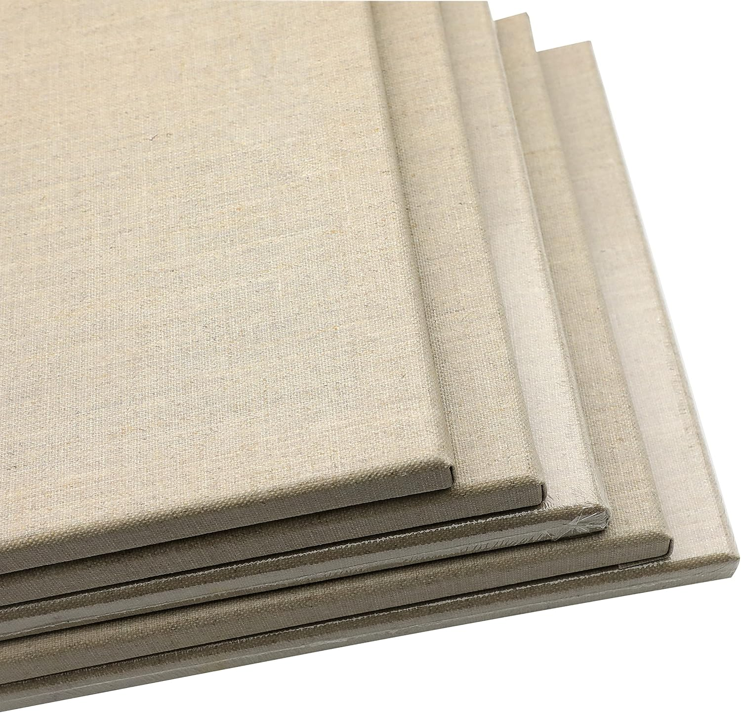 Exerz 30X40Cm Linen Canvas 5Pk - A3 Stretched Canvas Framed 1.7Cm Pre-Stretched Artist Canvas - 280GSM 100% Linen Triple Primed/Acid Free/Medium Grain - Acrylic & Oil Paint