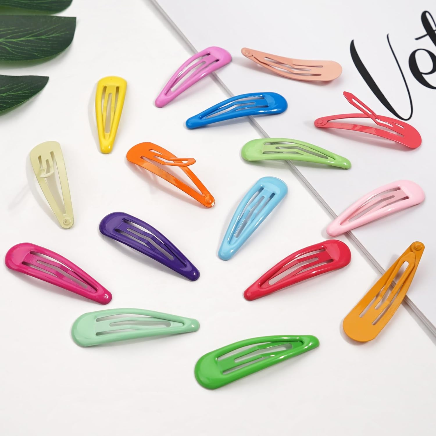 40PCS Snap Hair Clips Baby Girls Metal Colorful Hair Barrettes Toddler Hair Clips Non-Slip Small Hairpin Hair Accessories Drop Oil Protection for Kids Teens Women image number 6