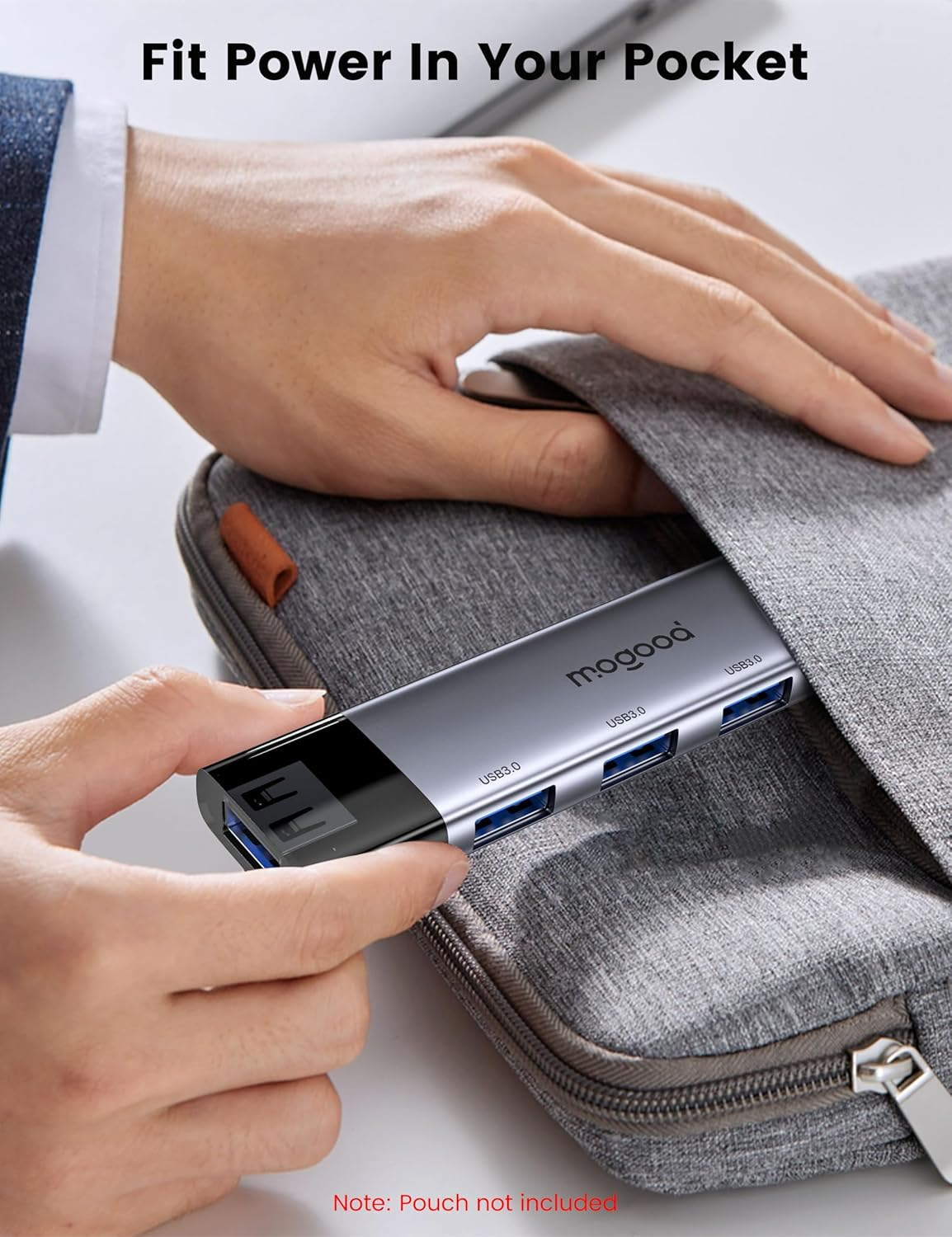 MOGOOD USB Hub 4 Ports, Versatile USB 3.0 Hub Port, Multi USB Port Expander, Multiple USB Splitter Multiple Adapter for Laptop, Windows PC, Mac, Printer, Flash Drive, Mobile HDD and More