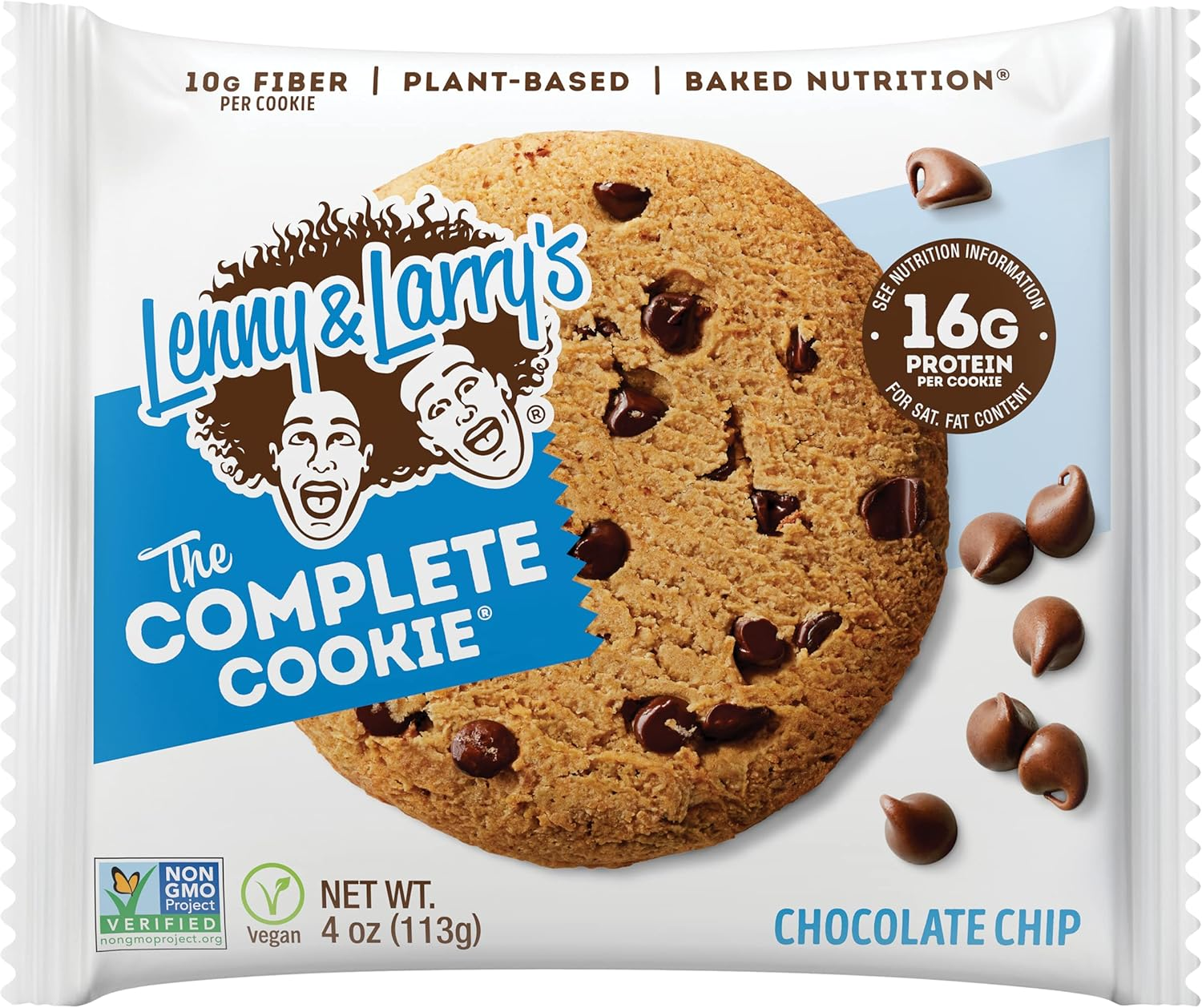 Lenny & Larry Complete Vegan Protein Cookie 113Grams Chocolate Chip X 12 Pack