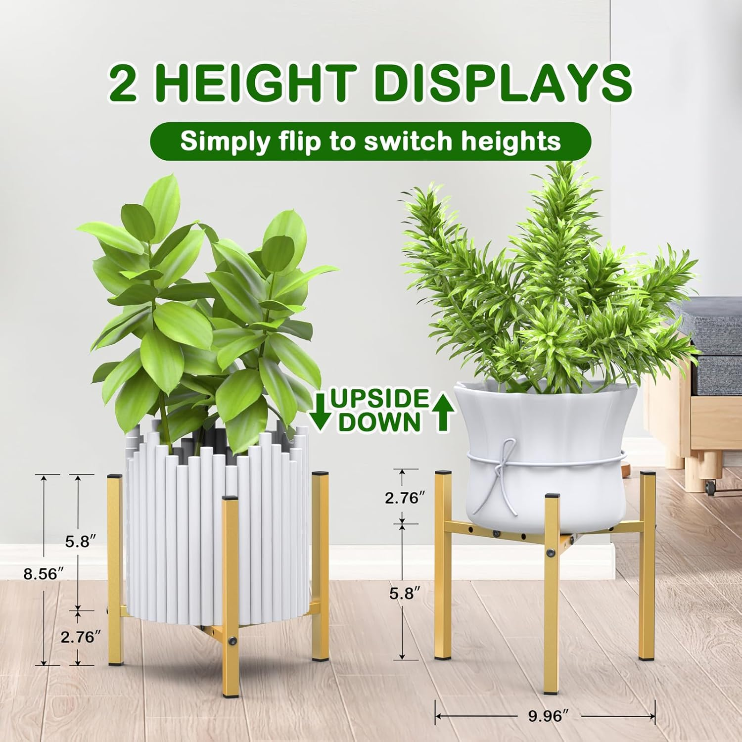 Flower Stand Decoration Flower Pot Shelf Iron Pot Stand Planter Holder for Flower Pot Home Garden Corner Porch Wedding Garden Home Decoration (Pot and Plant Not in The image number 6