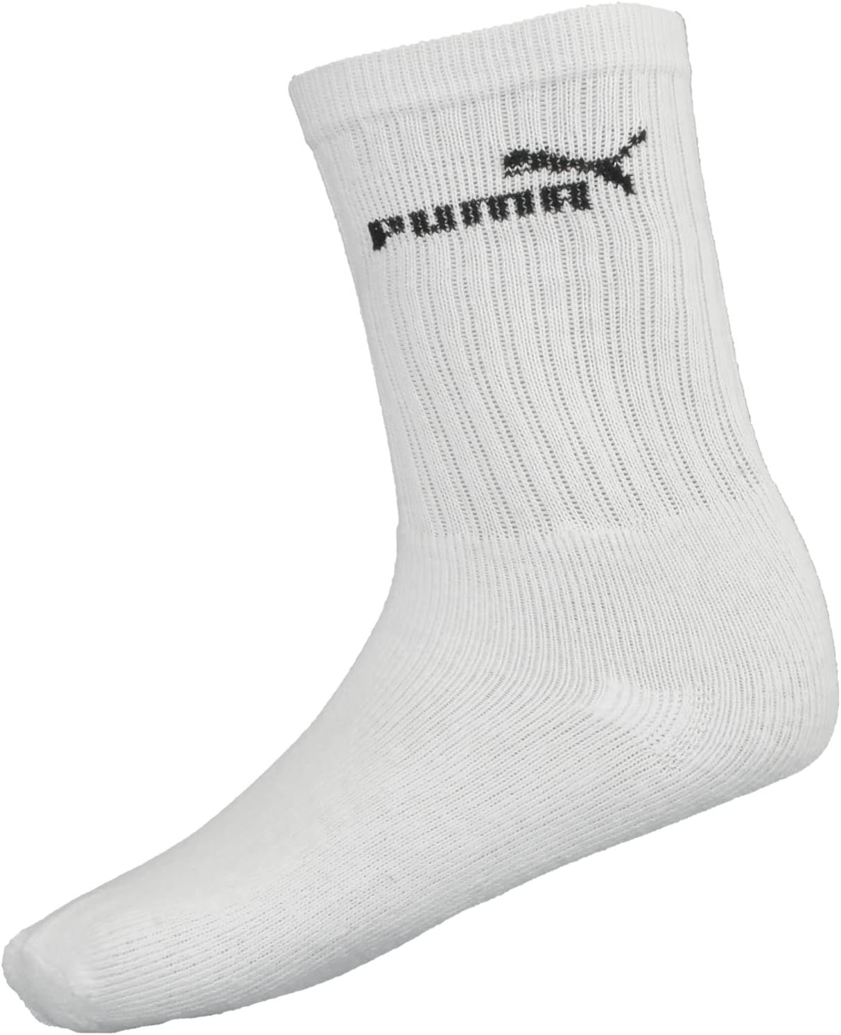 PUMA Unisex Elements Crew Sock 3P, White, US 7-9 image number 2