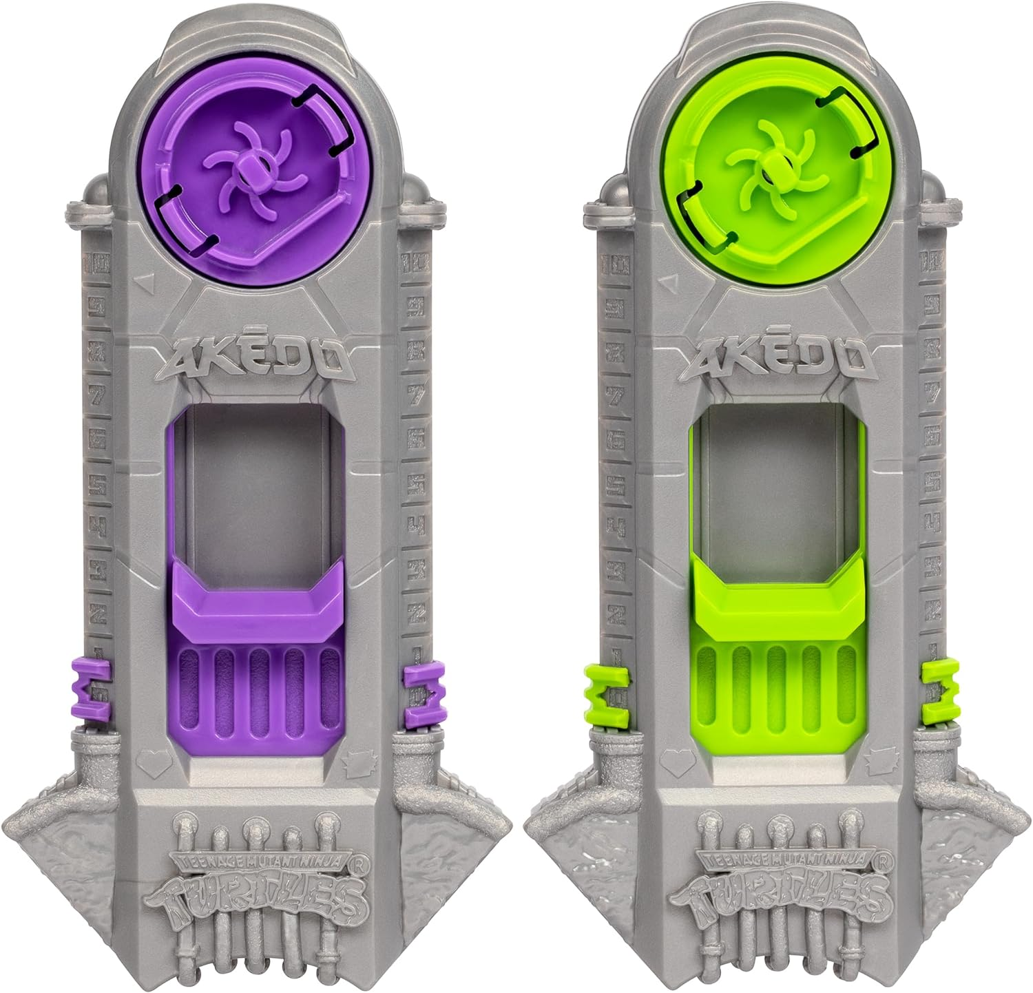 Legends of Akedo Teenage Mutant Ninja Turtles Battle Pack Includes Mini Battling Warriors Donatello, Leonardo, Michelangelo, Raphael, Shredder 2 Silver Battle Controllers image number 2