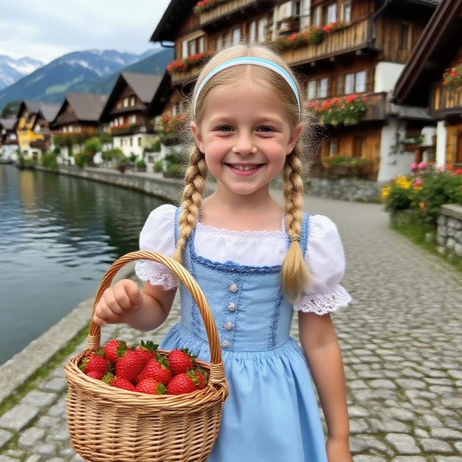 Bumlofa Set of 6 Colourful Rainbow Headbands, Women'S Set, Thin Headband Designs with Striped Pattern, Matching Hair Accessories for Headbands, Girls, Colourful Headband image number 4