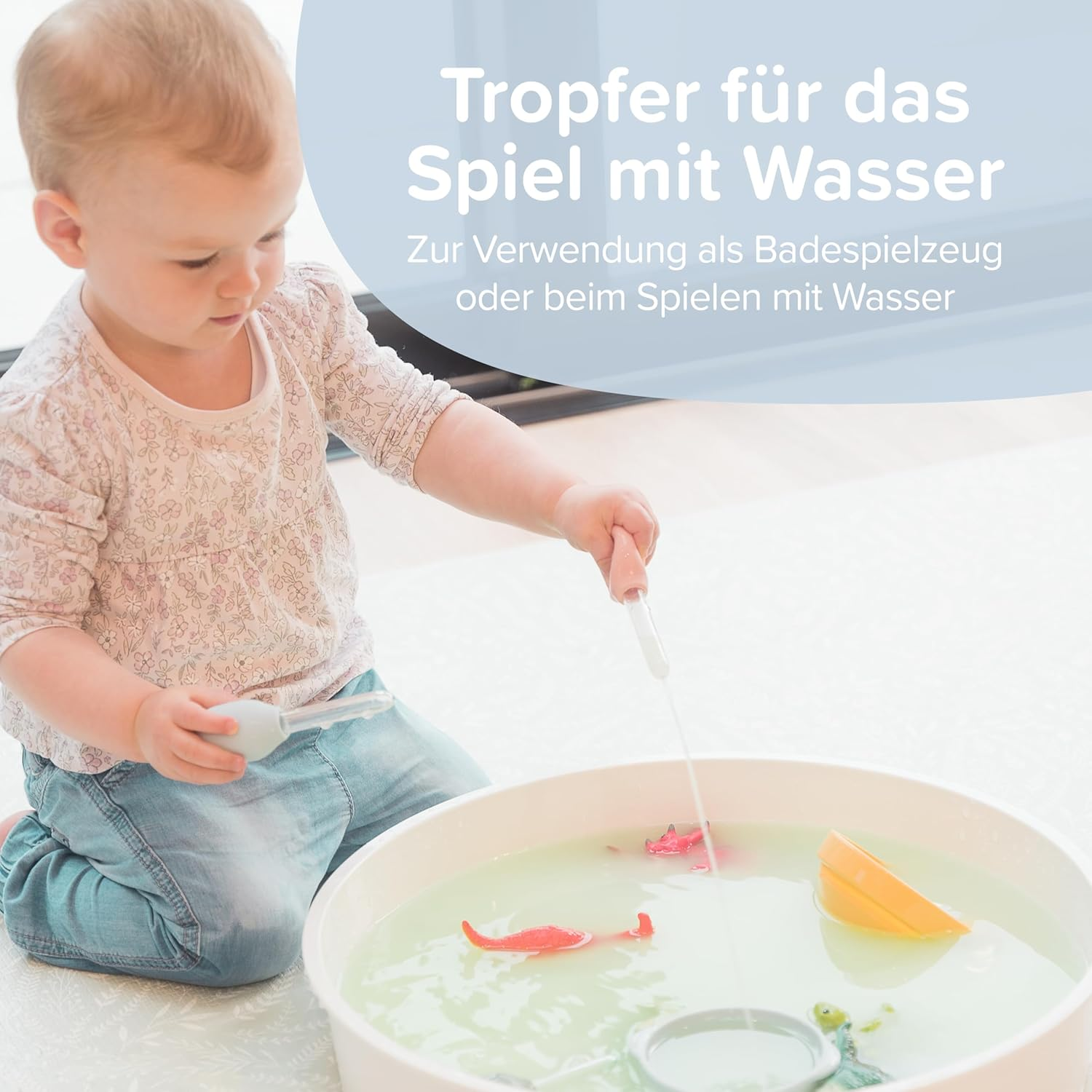 Inspire My Play 6 X Pastel Pipettes for Children - Pipettes Dropper for Kids - Sensory Toys and Accessories for Messy Play