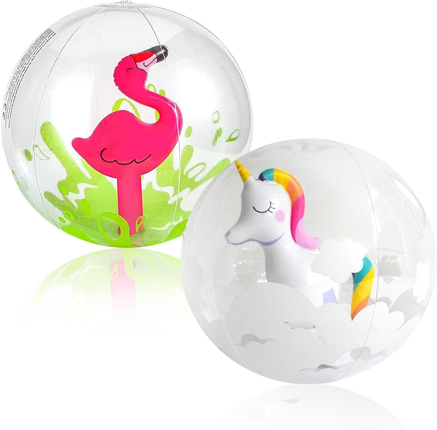 Pack of 2 Inflatable Water Balls, Inflatable Beach Balls, Water Ball, Children'S Beach Ball, Pool Party Toy for Children, Adults, Beach, Pool Party, Outdoor Activities, Diameter 30 Cm image number 6