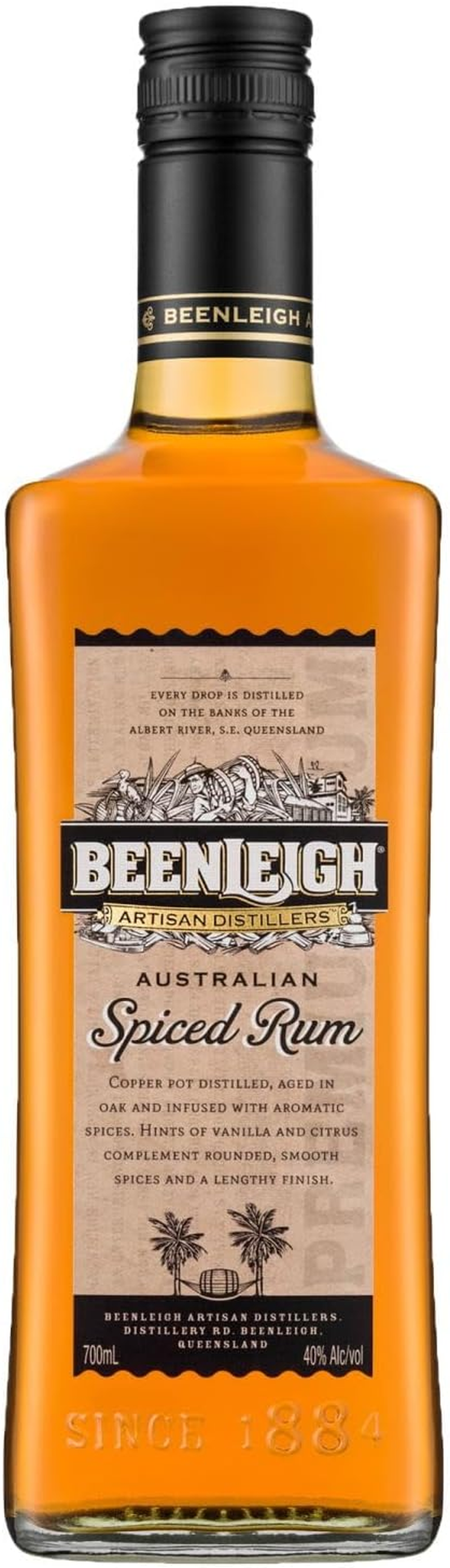 Beenleigh Australian Spiced 2 Year Old Rum 700Ml