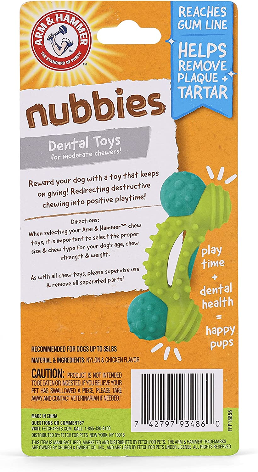 Arm & Hammer Nubbies Duality Bone Dental Toy for Dogs image number 2