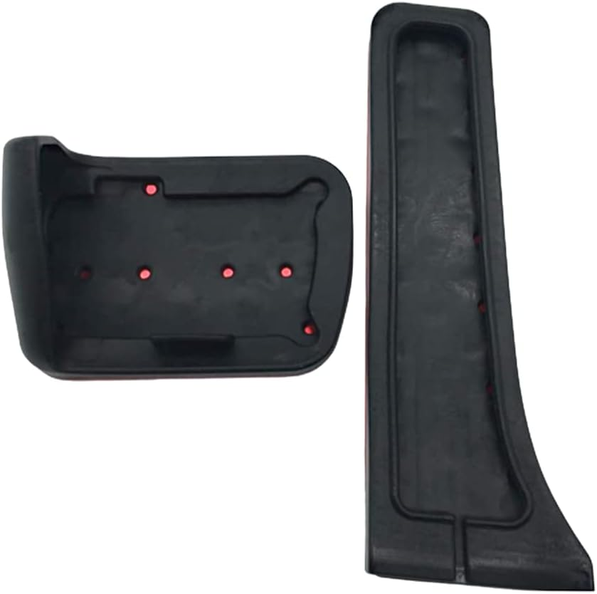 Anti-Slip Aluminum Brake Gas Pedal Pads, Auto No Drilling Accelerator Pedal Covers Foot Pedal Pads Kit, Compatible with Mercedes-Benz C E S GLC GLE GLS CLS Class W205 W213 X253 W167, Silver image number 5