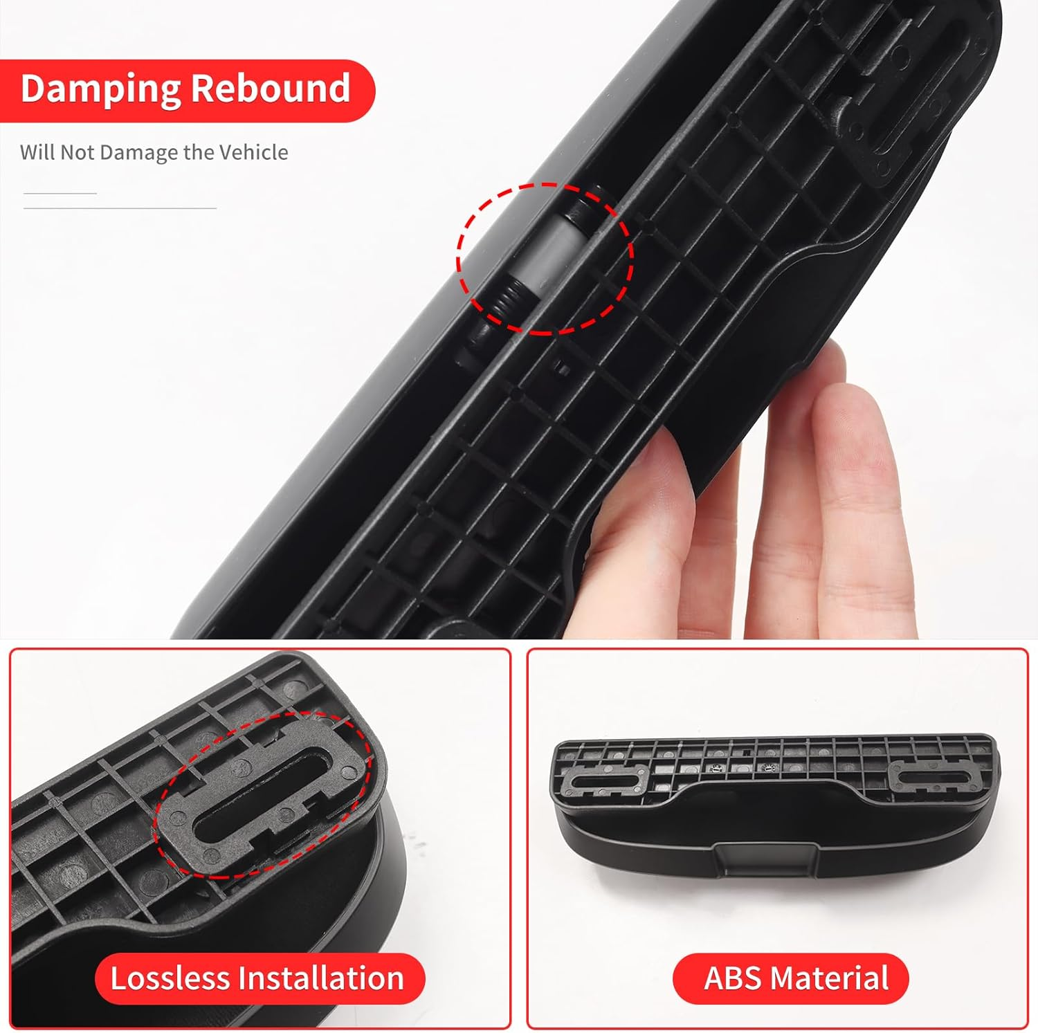 Car Glasses Case for 2024 2025 Toyota Land Cruiser Prado 250 1958 Lc250 J250 Car Glasses Frame Storage Box Sunglasses Accessories Interior Modification (Black) image number 4