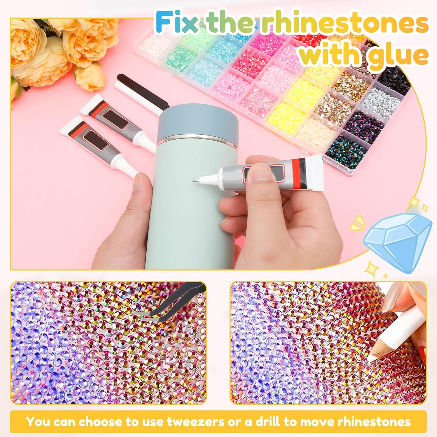 Jelly Resin Rhinestones Fade Resistant Nail Art Rhinestone Easy to Adhere Flatback Jelly Gem Varied Shape for Clothing Nail image number 6