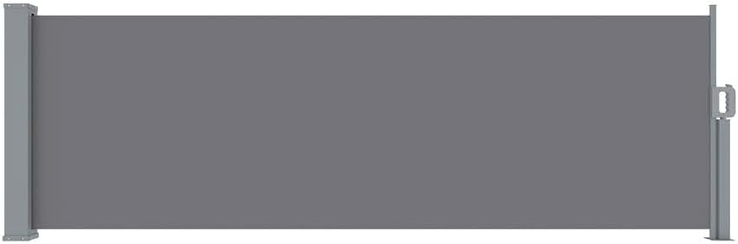 Instahut Side Awning Sun Shade Outdoor Blinds Retractable Screen Patio 1X3M Grey