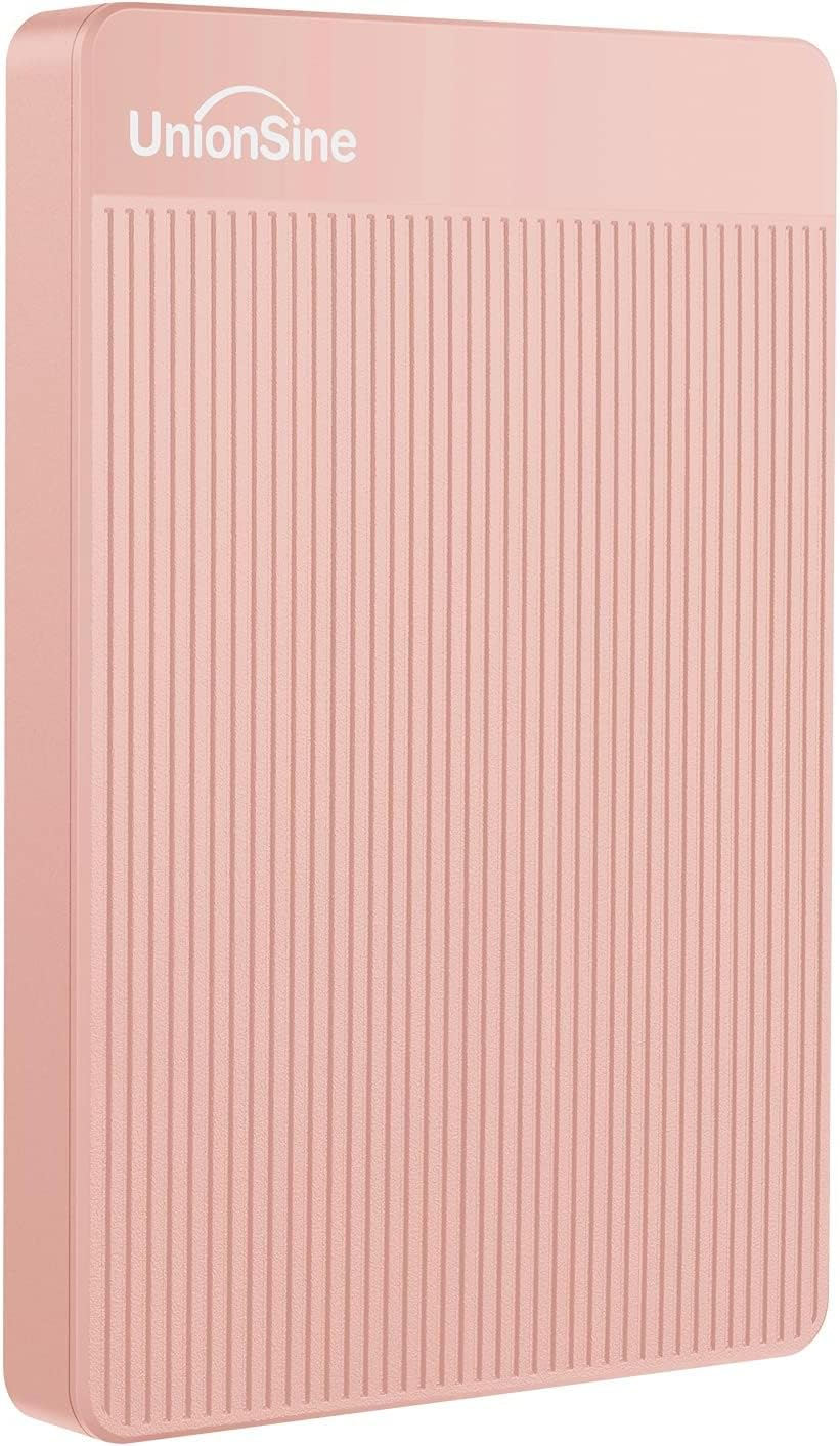 Unionsine 500GB 2.5" Ultra Slim Portable External Hard Drive HDD-USB 3.0 for PC, Mac, Laptop, PS4, Xbox One,Xbox 360-Hd-2510(Black)