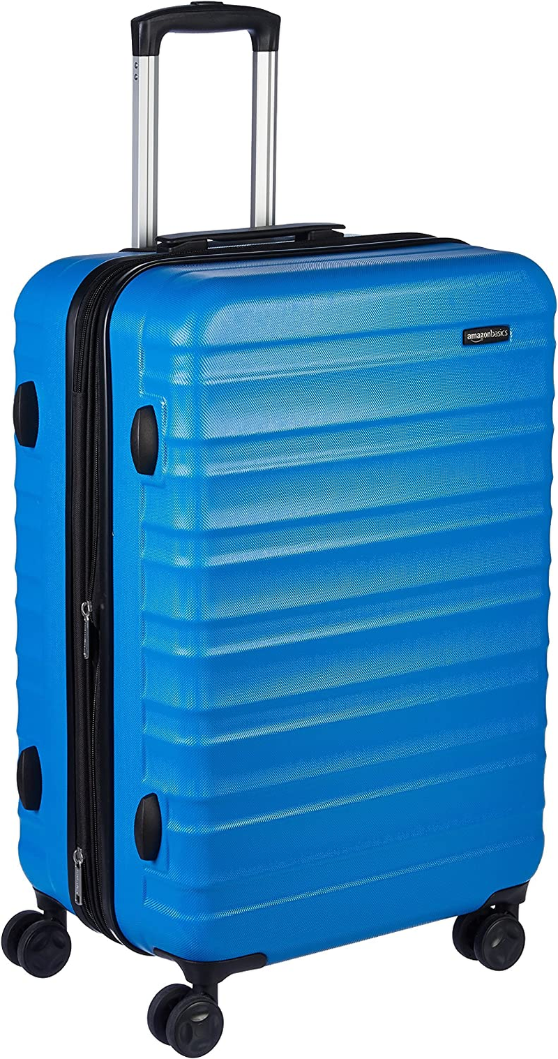 Amazon Basics Hardside Expandable Spinner Suitcase, Orange, 55Cm Carry-On