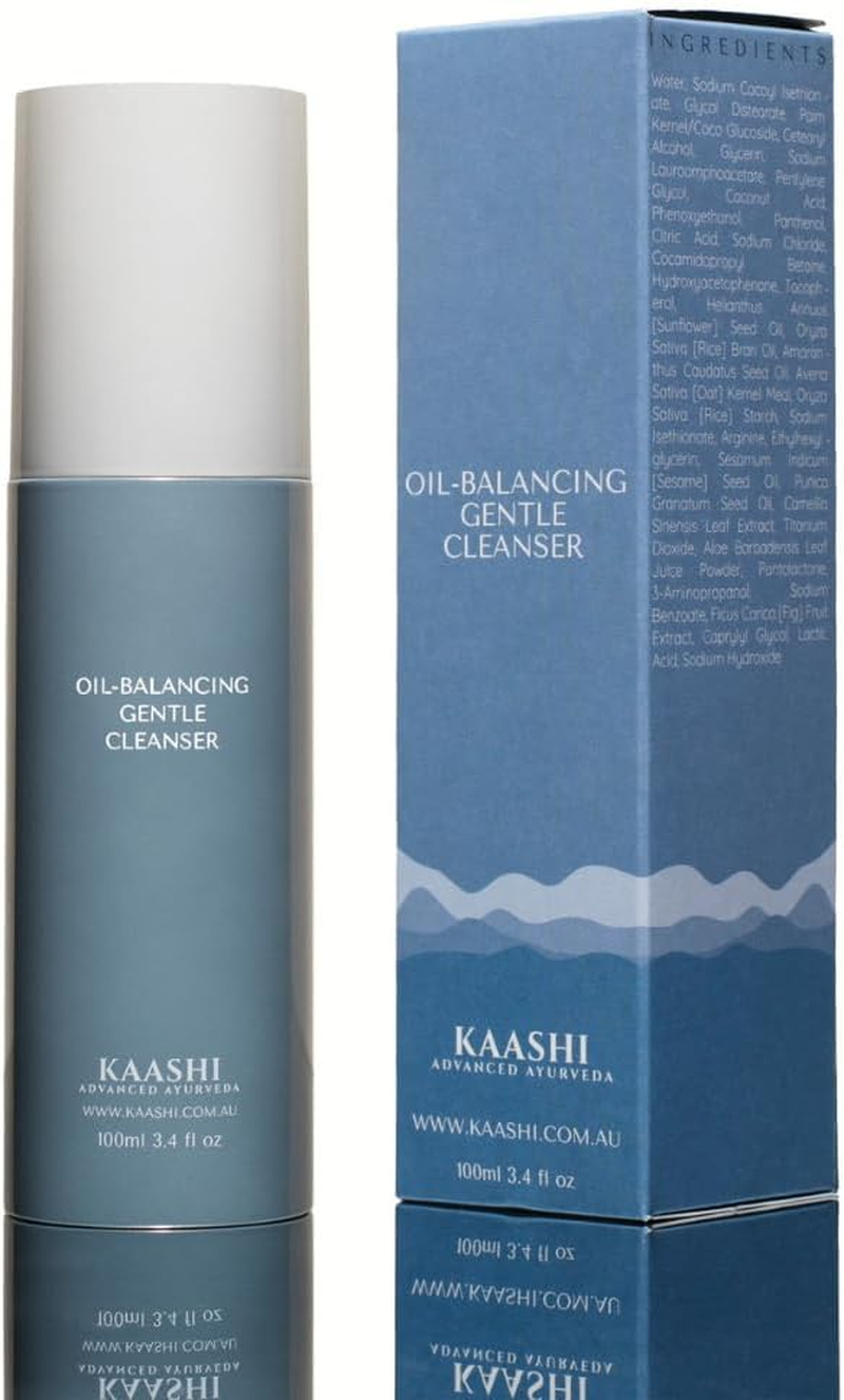 KAASHI Oil-Balancing Gentle Cleanser, Lightweight + Hydrating, Skin Barrier Repair, Soothing, Non-Foaming with Coconut, Fig, Rice Bran Oil for Dry, Oily & Combination Skin image number 3