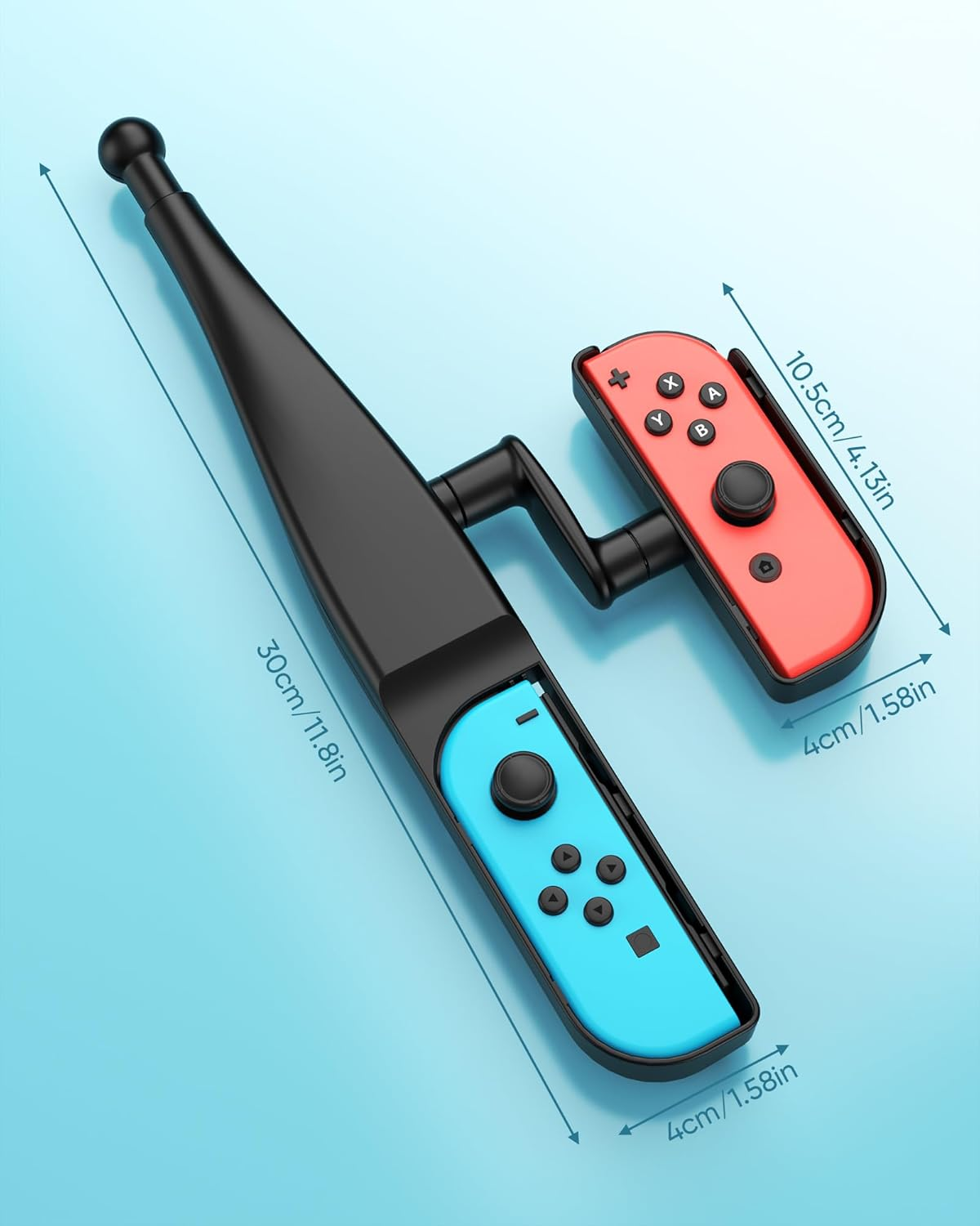 MENEEA Fishing Rod for Nintendo Switch Joy-Con, Compatible with Bass Pro Shops: the Strike - Championship Edition, Legendary Fishing - Nintendo Switch Standard Edition, Black image number 1