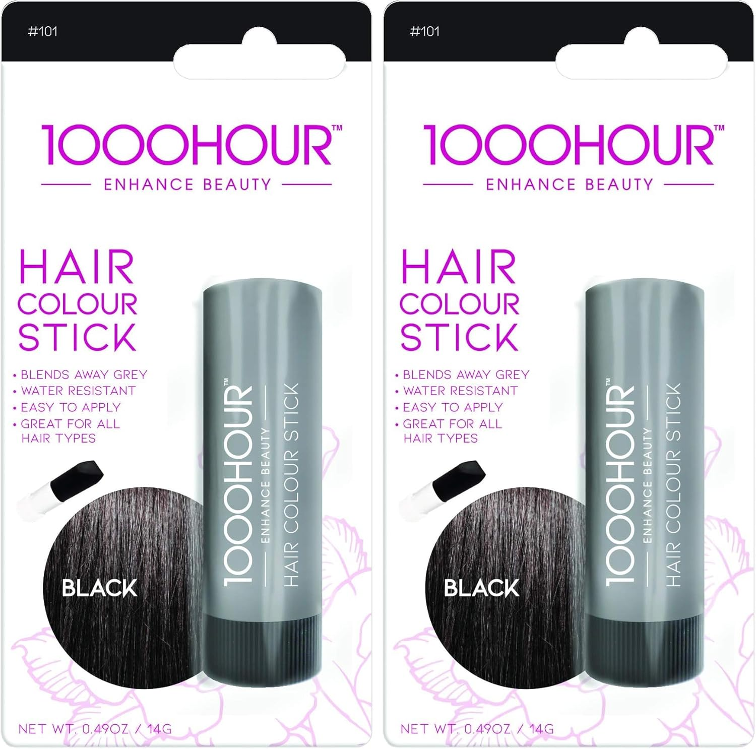 1000 HOUR Hair Colour Stick - Black, 30 G image number 1