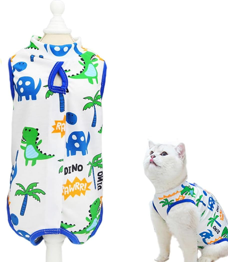 Cat Bodysuit after Cat, Cat Bodysuit for Cats, Recovery Suit Cat, Anti-Leak Suit, Pet Recovery Collar Alternative, Cat Onesie for Cats Breathable Soft Comfortable