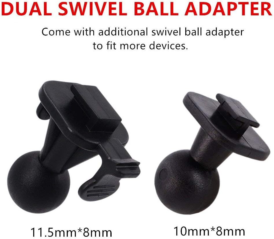 Isaddle CH02B Car Dash Camera Mount Holder for 3M Double-Sided Adhesive Base - Driving Video Recorder Windshield/Dashboard Mount Holder for Yi/Apeman/Dod/Hp Car DVR Camera GPS Phone Permanent Mount image number 1