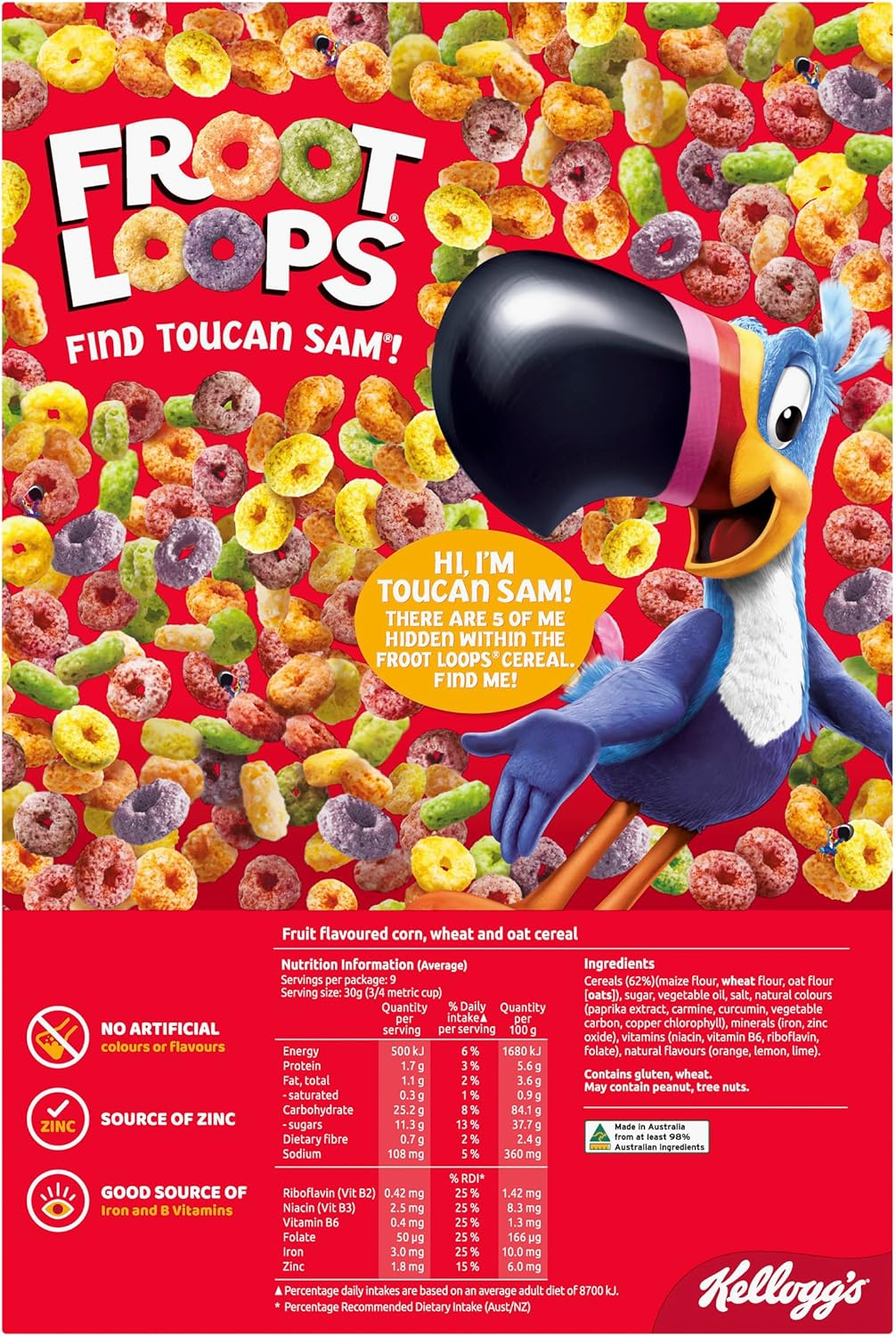 Kellogg'S Froot Loops Breakfast Cereal, 285G image number 3