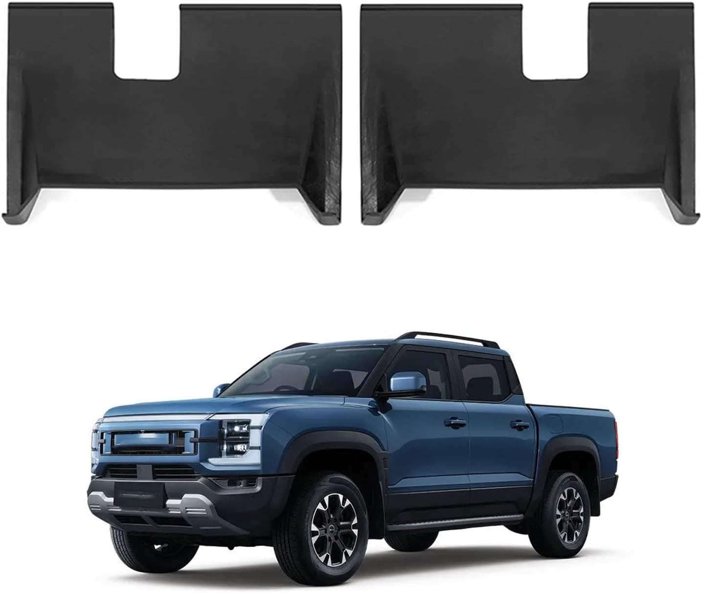 BYD Shark 6 Accessories Custom Fit Shark Front Grille Cover - High-Density ABS, Easy Install & Remove, Stone & Bug Protection(2Pcs)