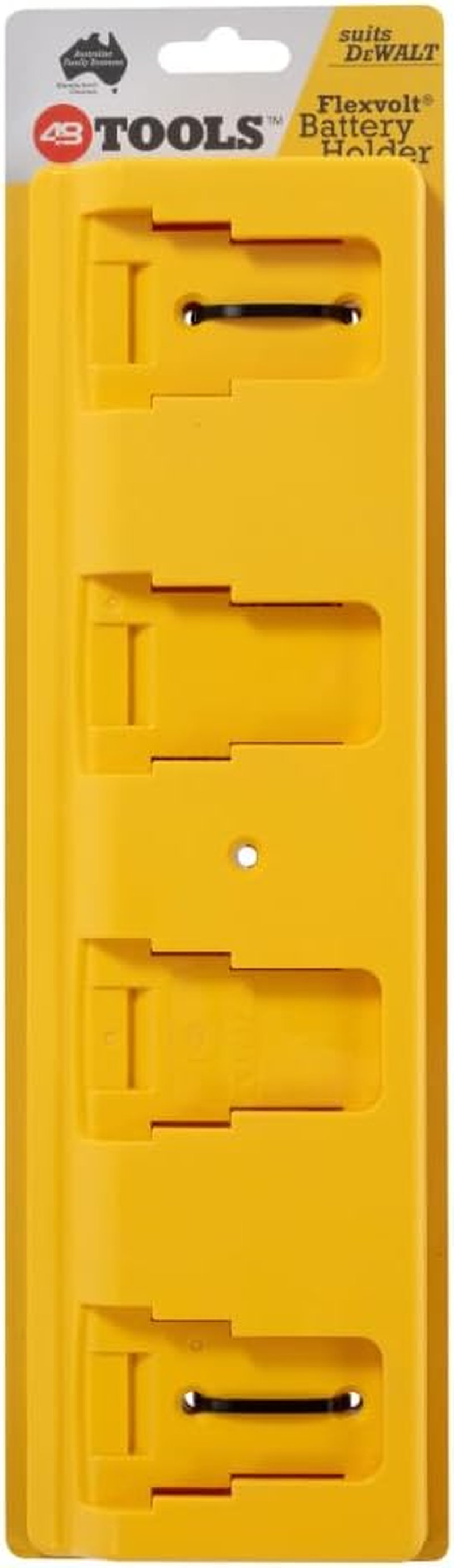 48 Tools Wall Mount Holder for Dewalt 18V, 20V, 54V, 60V MAX, XR, Flexvolt Cordless Power Tool Batteries - Durable ABS, UV Stabilised image number 4
