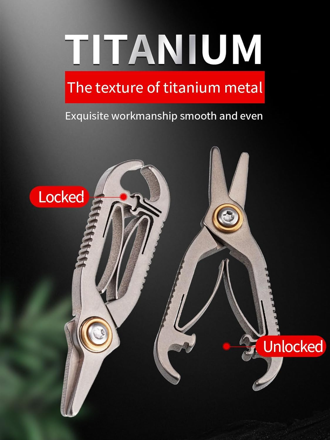 TIKIDESIGN Titanium Nose Hair Scissors