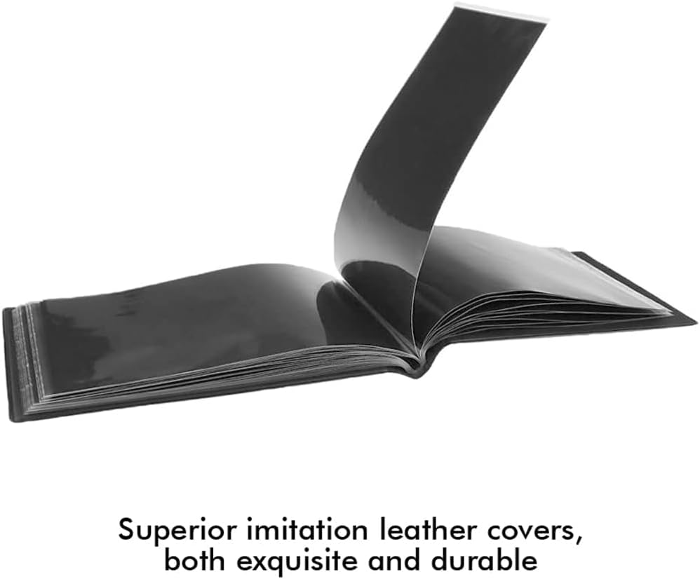 Banknotes Album Collection Storage Currency Holder Pocket Paper Money (Black) - Blue image number 4