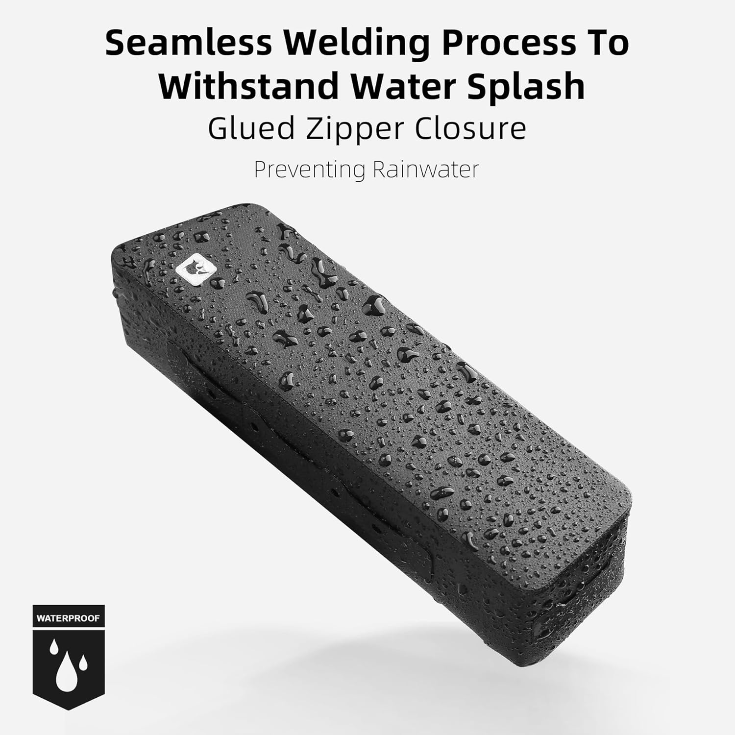 Rhinowalk Bike Top Tube Bag Bike Frame Bag with Magnetic Flap Fully Waterproof Slim Type Bicycle Bag Professional Cycling Accessories for Mountain Road Bike-Black image number 6