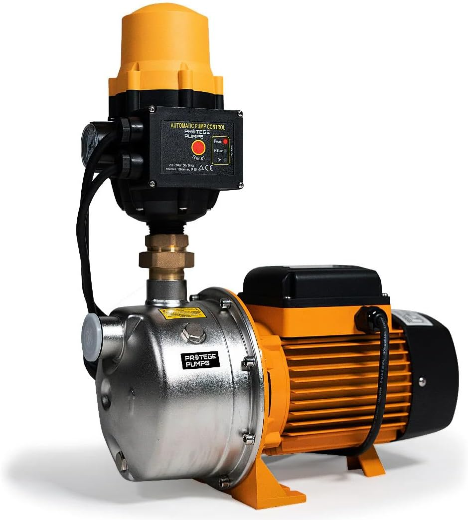 Protege PWC-40B Ultra Series 3.15HP 2350W Water Pump with Controller, Hose Connectors & Accessories