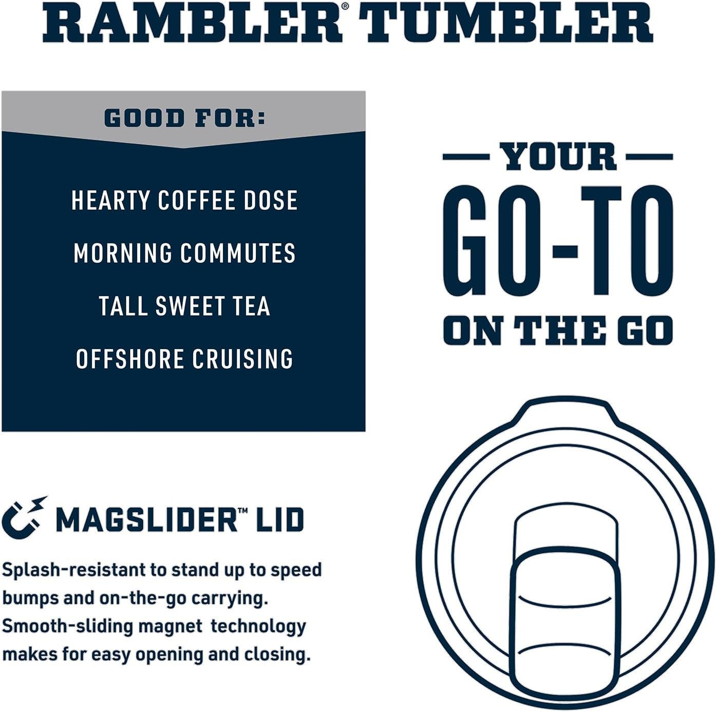 YETI Rambler 20 Oz Tumbler, Stainless Steel, Vacuum Insulated with Magslider Lid, Power Pink - Red image number 7