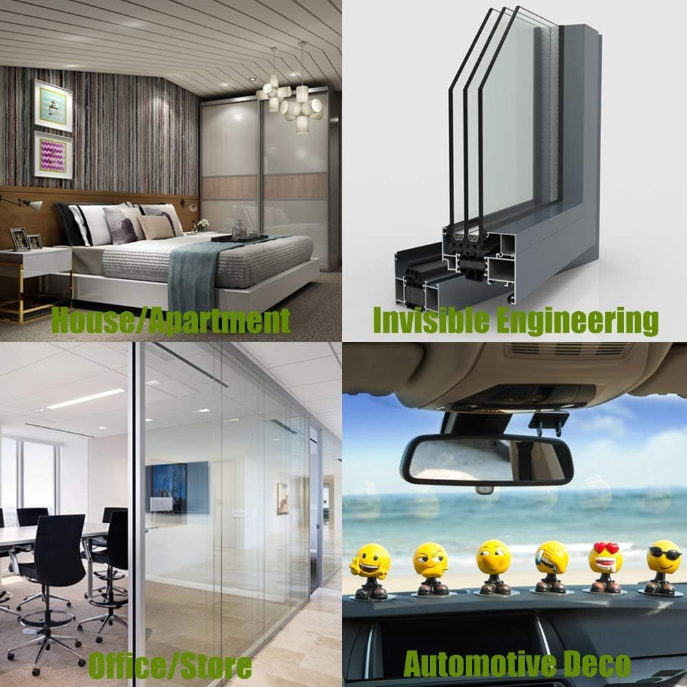 LLPT Double Sided Tape Clear Acrylic Strong Mounting Tape 1 Inch X 550 Inch Multiple Removable Residue Free Waterproof Outdoor Indoor Adhesive(Wa150) image number 6