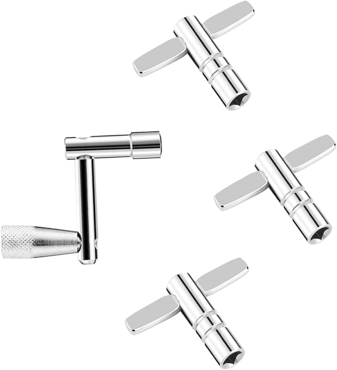 Universal Drum Kit Accessories Z T Drum Keys 3Pcs Drum Tuning Key with 1Pcs Continuous Standard Motion Speed Key image number 2