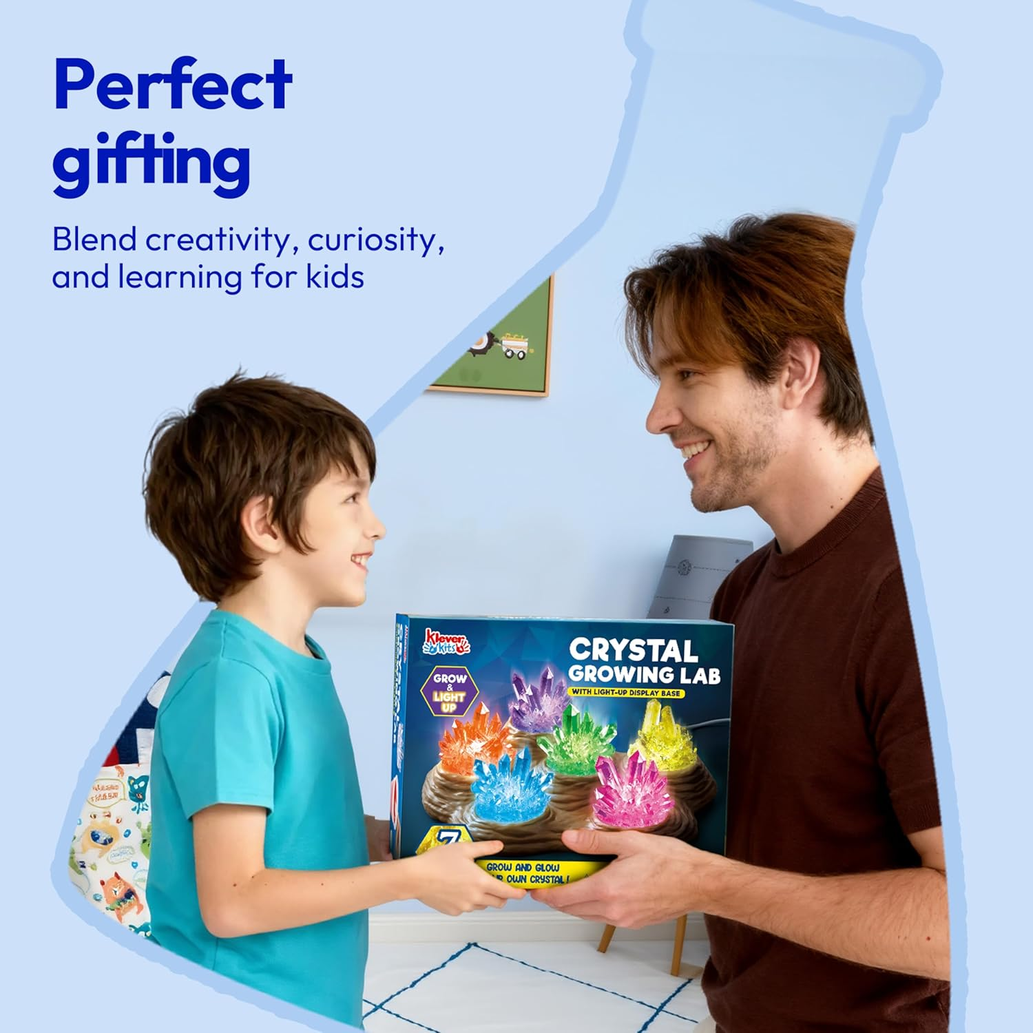 Klever Kits Crystal Growing Kit, Crystal Growing Gift, for Kids Aged 4+ image number 5