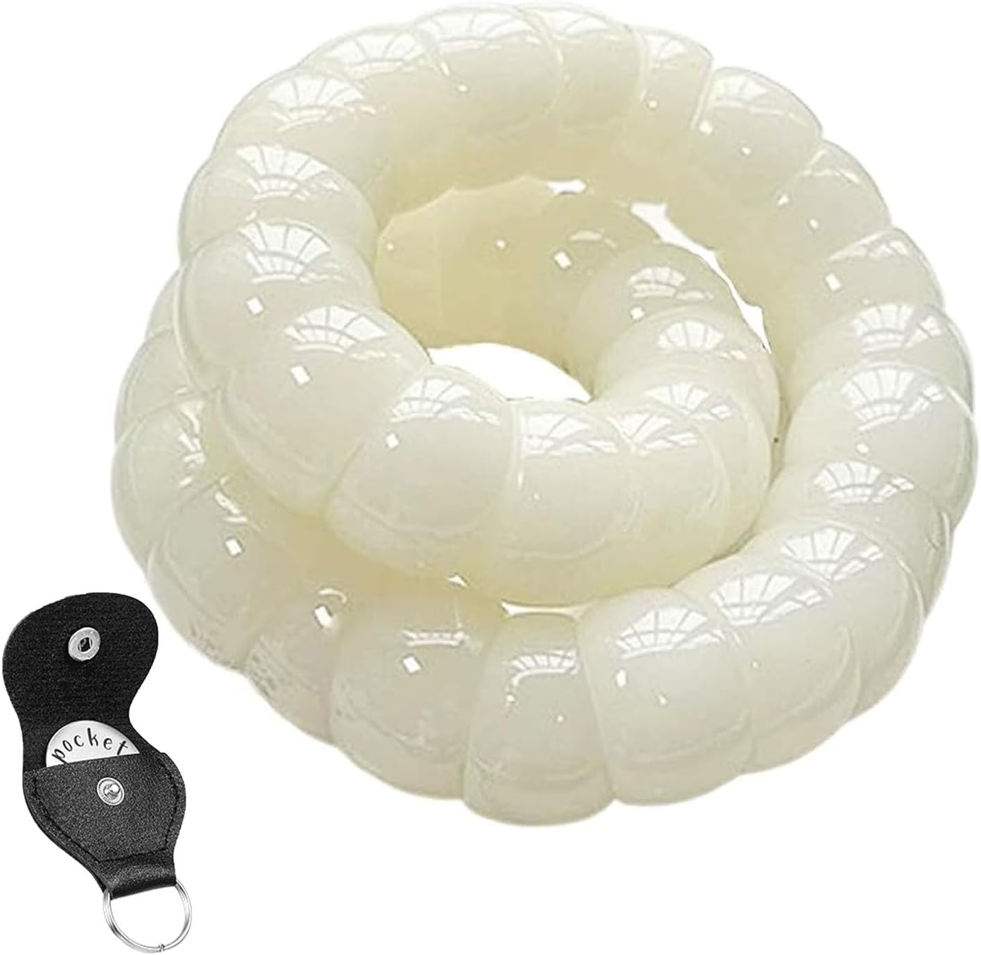 Natural Bodhi Beads Bracelet for Anxiety Relief, Bodhi Seeds Beaded Bracelets, Protection Healing Anti-Anxiety Stress Reduction Jewelry