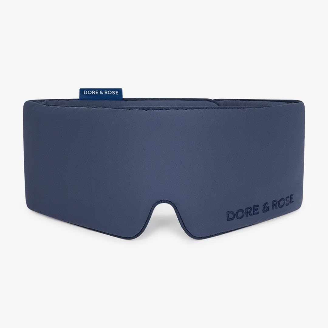 Dore & Rose Aeris&trade; Cooling Sleep Mask for Hot Sleepers, Blocks Light, Reduces Puffiness, Adjustable Eye Mask for Travel, Men and Women, Ultra-Soft and Lightweight