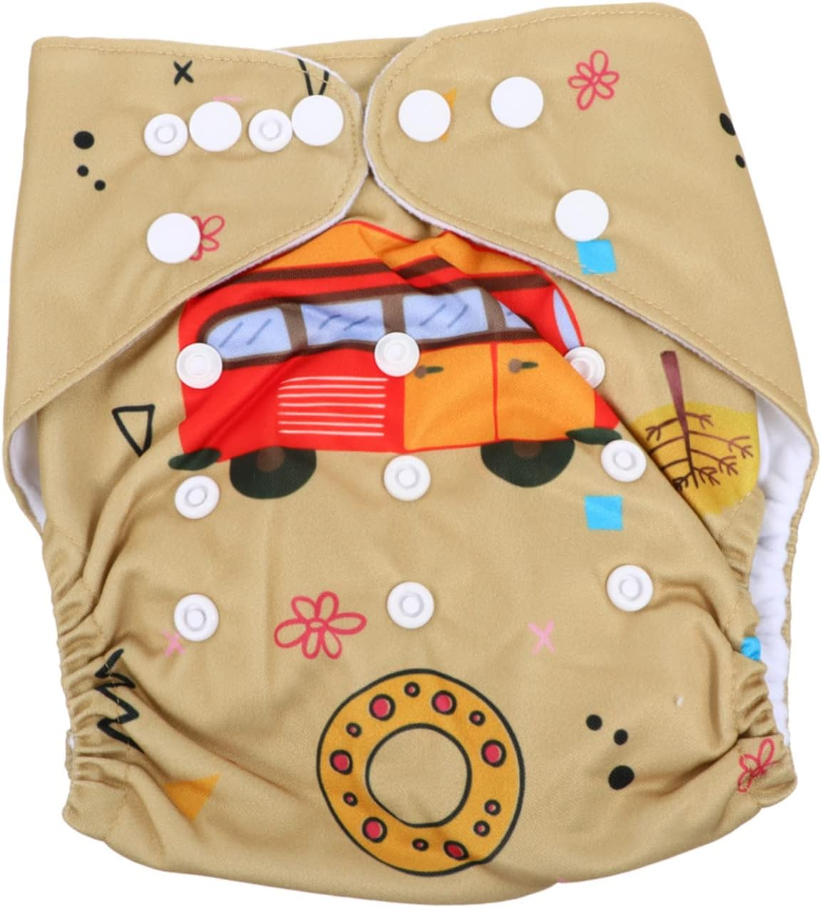 Unisex Diaper Pants Towelling Nappies for Newborns Alternative Born Raised Leak Design image number 5