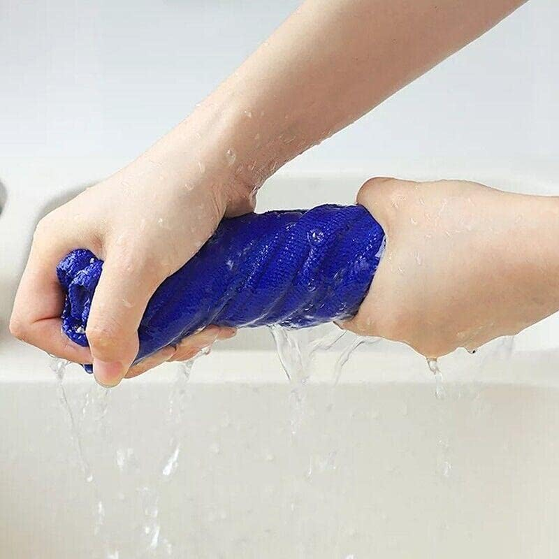 AIMALL 50PCS Microfibre Cleaning Cloths, Ultra-Absorbent 9.84 X 9.84 Inches Blue Detailing Towels for Car Cleaning, Washing, Dusting, and Polishing - Lint-Free, Reusable, and Streak-Free image number 1