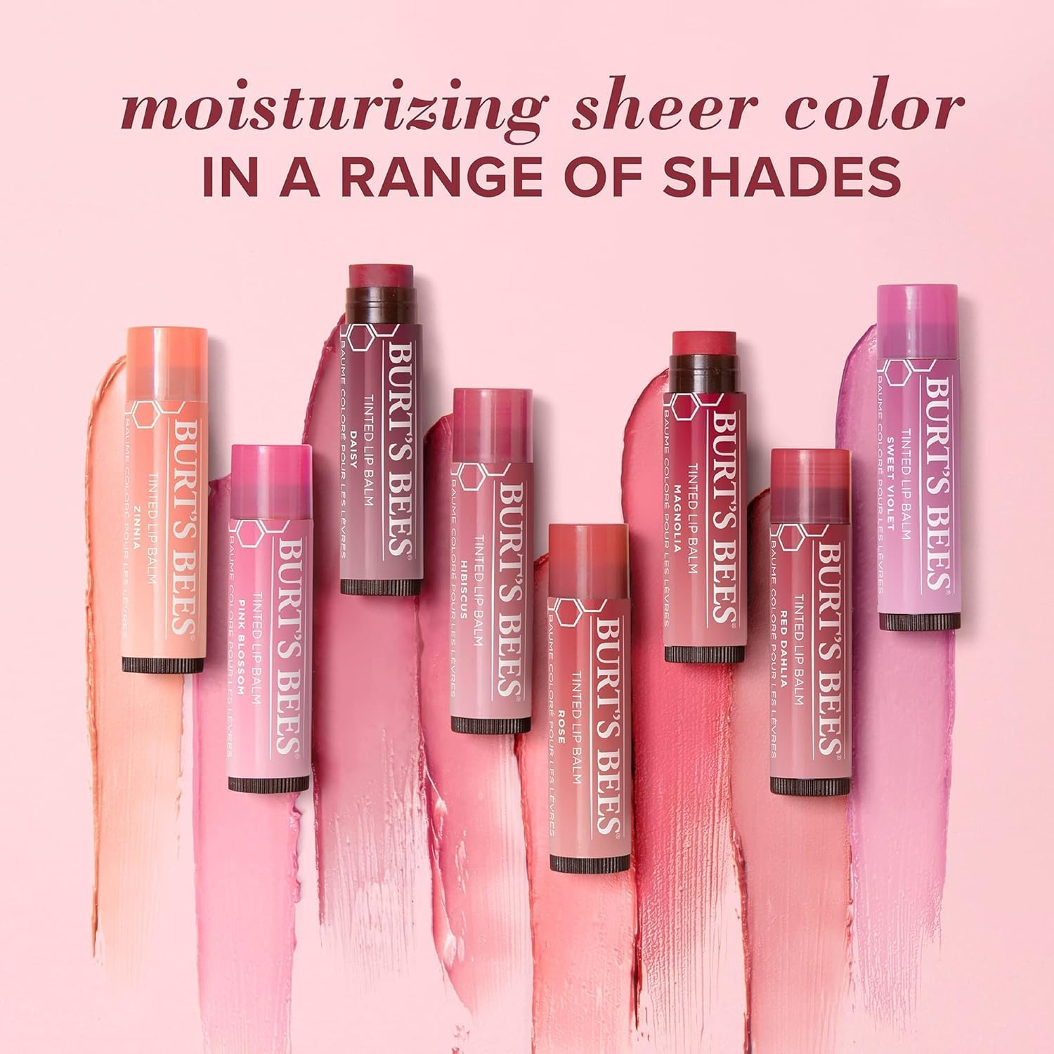 Burt'S Bees 100% Natural Origin Tinted Lip Balm, Red Dahlia with Shea Butter & Botanical Waxes, 1 Tube, 4.25G image number 5