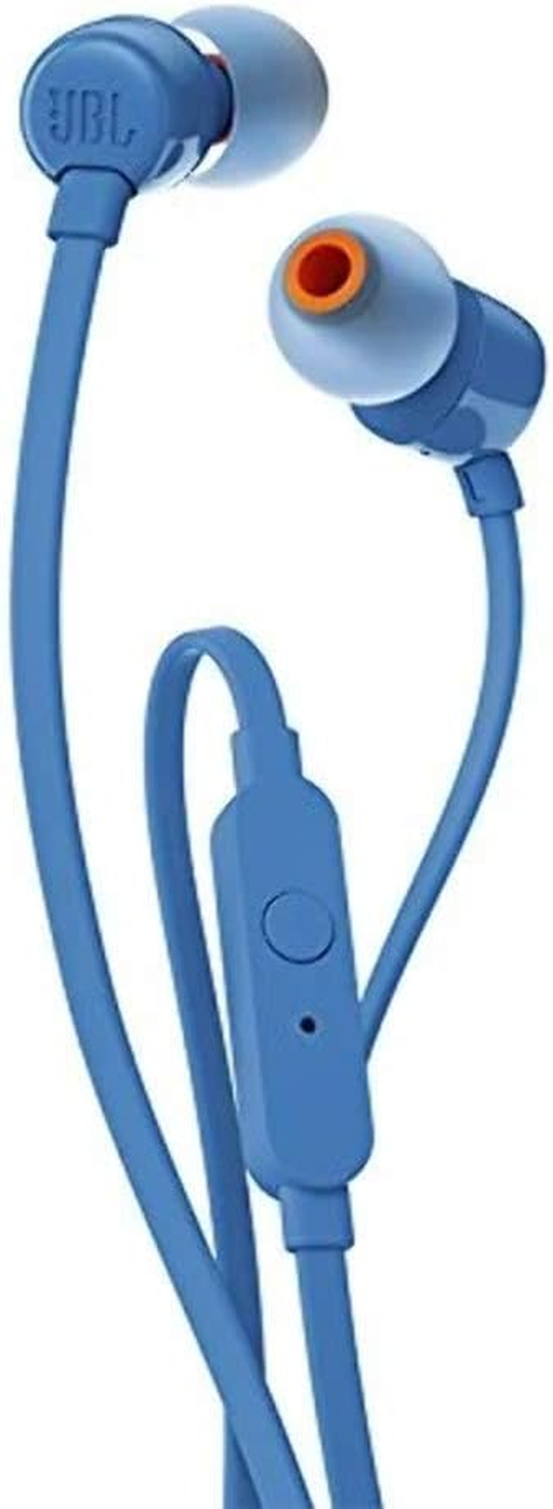 JBL T110 Pure Bass In-Ear Headphones - Blue image number 4