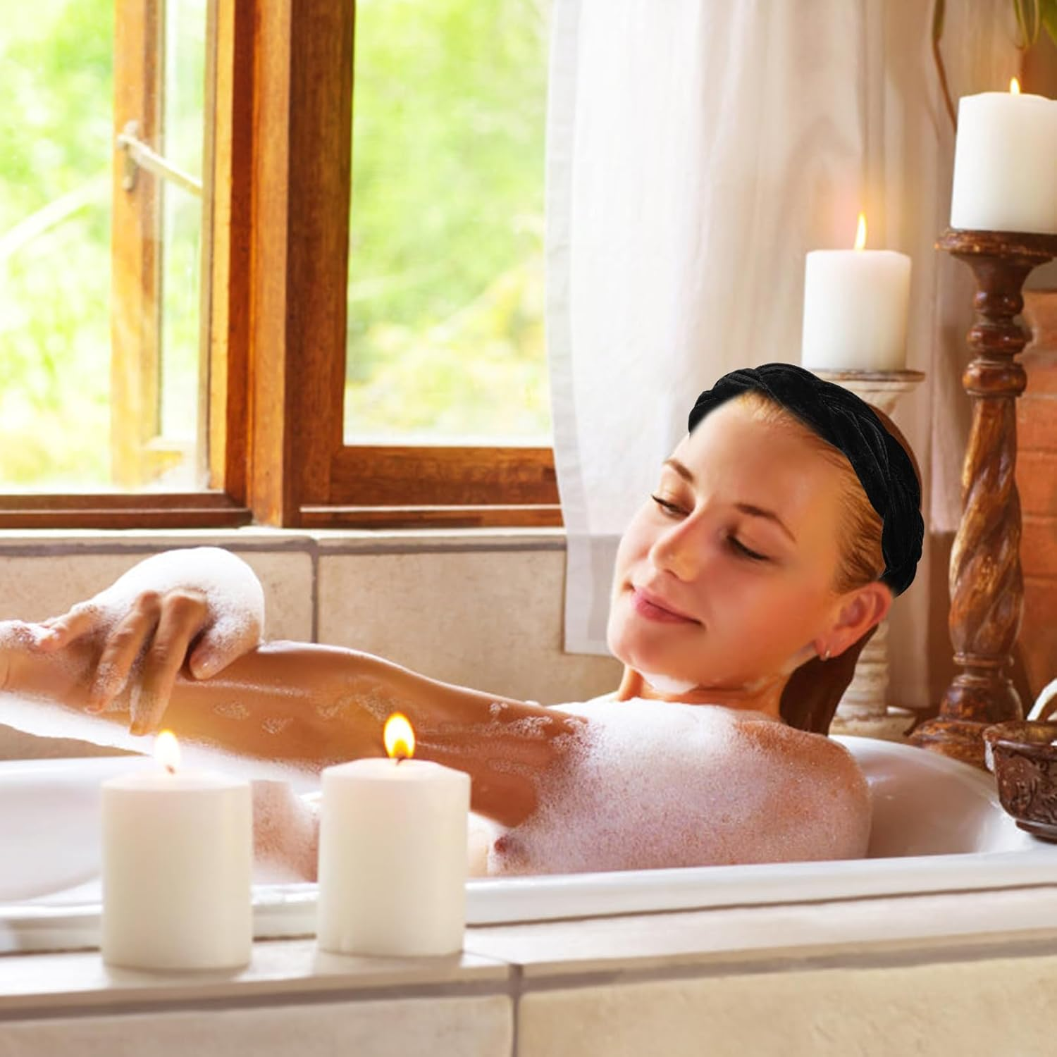 Women'S Headband, Black, Headband for Headband, Braided Headband, Women'S Headbands, Braided with Elastic, Adjustable Hair Bands, Cross Braiding Hair Band Accessories, Headband Oktoberfest