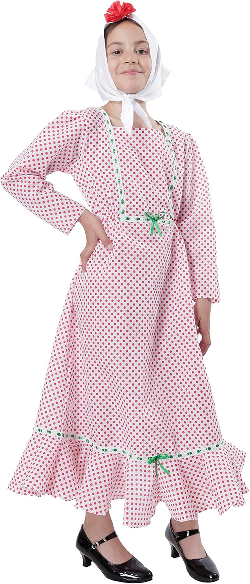 Flamenca Flower Chulapa Accessories Flamenca Girls Flowers Flamenca Women for April Flamingo Sevillana Chulapa and Dance (Pack of 6, Red White) image number 4