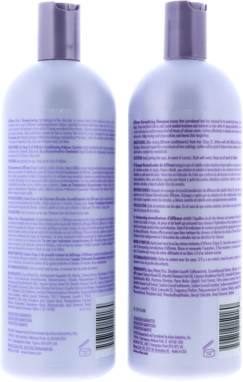 Avlon Affirm 5 in 1 Reconstructor 950Ml + Normalising Shampoo 950Ml image number 2
