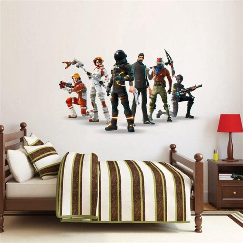 3D Gamer Boys Bedroom Wallpaper Wall Sticker Children'S Room Background Wall Decoration Self-Adhesive Wall Sticker Video Game Sticker Birthday Party Supplies image number 4