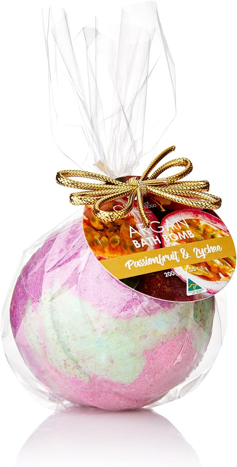 Silk Oil of Morocco Passionfruit and Lychee Argan Bath Bomb image number 1
